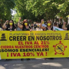 Protesta ahir a Madrid amb participació lleidatana.