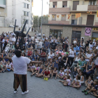 Ple a la plaça de l’Ereta durant un espectacle de l’Obert del Centre Històric, abans de la pandèmia.