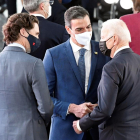 Sánchez parla breument amb Biden abans del començament de la cimera de l'OTAN