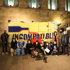 La presentación de la campaña ‘Incompatible’ en Lleida. 