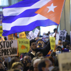 A Madrid (foto) i a Miami es van repetir les manifestacions de suport a la dissidència.