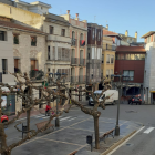 Passeig del Cegonyer, al centre històric de Fraga.