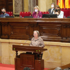 Mercè Torrentallé, en su intervención en el Parlament.