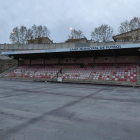 Aspecte que presenta el Municipal de Solsona, on es col·locarà nova gespa artificial.