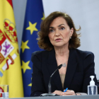 La vicepresidenta primera del govern espanyol, Carmen Calvo.