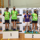 El equipo de bádminton del Inef Lleida consigue dos oros y tres platas 