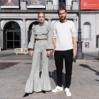 El director Magnus Von Horn y la actriz polaca Magdalena Kolesnik durante la presentación de su película 'Sweat', este martes en Madrid.