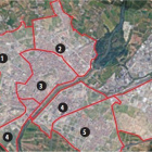 1) Ciutat Jardí-Ronda-Gardeny. 2) Balàfia-Pardinyes. 3) Centre Històric- Zona Alta. 4) Cappont-Instituts. 5) La Bordeta. 6) Magraners. Aquest nou mapa prioritza que els alumnes vagin als centres dels seus barris. Als de l'extraradi, a la inscripció només tindran 30 punts les famílies que visquin a la partida on hi ha el centre. Totes les de la ciutat tindran els mateixos puntos: 10.