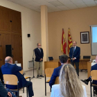 El presidente de Aragón, Javier Lambán, durante la presentación. 