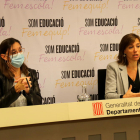 La secretaria general de Educación, Patrícia Gomà, y la secretaria de Transformación Educativa, Núria Mora.