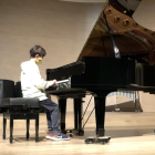 Una audició d’un alumne de piano al Conservatori de Cervera.