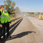 Crespín visitó las obras de los enlaces a la variante de Lleida.