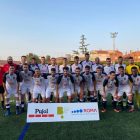 El FC Borges hizo la presentación oficial ante su afición en uno de los descansos.