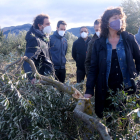 Jordà va visitar ahir oliverars afectats pel temporal Filomena a Horta de Sant Joan.