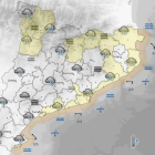 Alerta groga per vent i pluja a Lleida