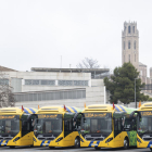 La ciutat de Lleida disposa d’alguns autobusos híbrids.