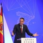 El presidente del Gobierno, Pedro Sánchez, interviene en la presentación del proyecto España 2050.