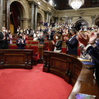 Aragonés: "Me comprometo a ejercer el cargo con humildad, ambición colectiva, mano tendida y al servicio de Catalunya"