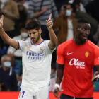 Marco Asensio celebra un gol ante su exequipo.