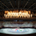 La ceremonia de inauguración de los Juegos Paralímpicos ayer en el estadio olímpico de Tokio.