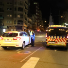 Control de tráfico en Lleida durante el toque de queda.