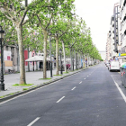 Vista panoràmica de la rambla Ferran de Lleida.