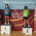 Ivet Gardenyes, doble subcampiona de Catalunya sub-11 de bàdminton