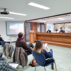 Un instant de la Trobada Immobiliària de Ponent celebrada ahir a la seu de la Coell.