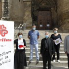 Imatge d’arxiu de la presentació de les memòries de les tres Càritas diocesanes.