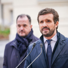 Pablo Casado, ahir durant una visita a Bilbao.