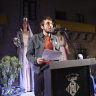 El cineasta Jordi Boquet pronunció el pregón en la plaza Major.