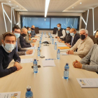 Un moment de la reunió ahir del consell de Mercolleida.