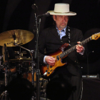 Bob Dylan, natural de Duluth (Minesota), en un concierto. 