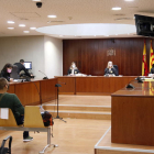 L'Audiència de Lleida durant la segona jornada de judici a l'acusat de maltractar la parella a Tremp.