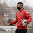 Carlos Peña ya participó ayer en el entrenamiento de la plantilla.