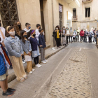 Escolares leyeron un poema y rememoraron aspectos de la vida de cada de uno de los 9 deportados.