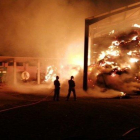 Incendi en un paller d'Altet, a Tàrrega