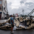 Vista dels danys causats pel pas de l’huracà Ida per Nova Orleans, Louisiana.