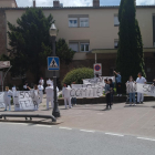 Protesta de la plantilla el pasado 2020, en plena pandemia.