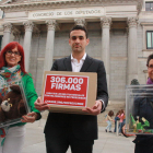 Imatge del 2016, quan Miguel Hurtado va iniciar una campanya contra la prescripció dels abusos.