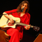 La cantant Emília Rovira, dissabte passat a l’Auditori de Lleida.