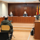L’acusat, de 68 anys, ahir durant el judici celebrat a l’Audiència de Lleida.