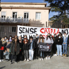Estudiantes de secundaria de Lleida pararon las clases en protesta por la sentencia del Supremo.