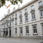Imatge de la façana de la seu del Tribunal Suprem, a Madrid.