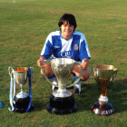 Ribalta, amb la Copa de la Reina, la Lliga i la Copa Catalunya, que l’Espanyol va guanyar, la 2005-06.