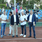 Xavier Estrada, Xavi Roca, Lluís Cortés y José Luis Solans, ayer en las instalaciones del CT Lleida.