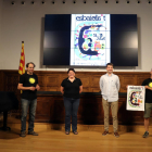 Presentació ahir a l’IEI de la catorzena edició del Festival Esbaiola’t.