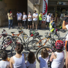 Lectura del manifest ahir al matí a Bellpuig.