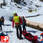 Imatge d’un rescat el cap de setmana passat dels Pompièrs a Saboredo, a Alt Àneu.