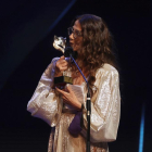 L’actriu Victoria Abril, ahir a la nit, a la gala dels premis Feroz.
